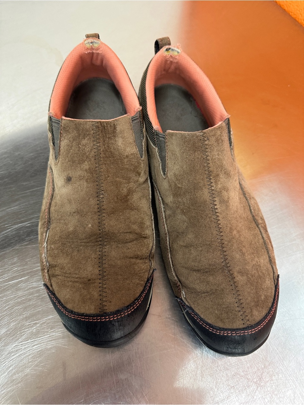 L.L. BEAN® Women's Split Toe Slip-On Mule Stitched Rubber US 11 Wide - RARE!